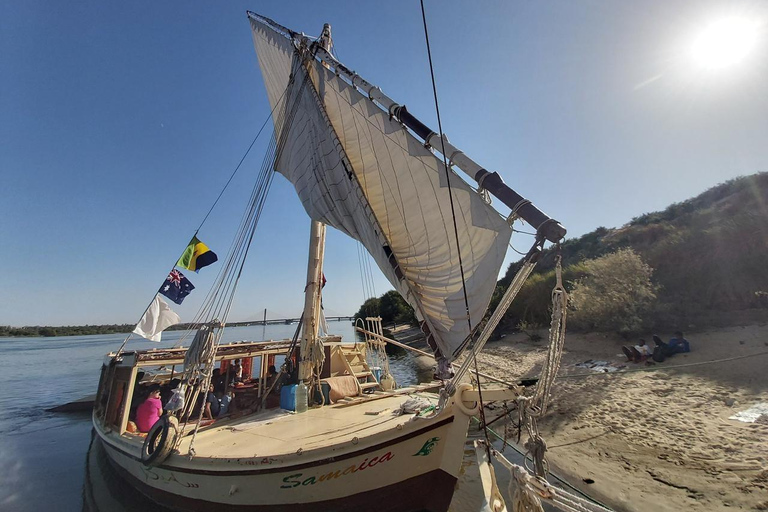 Aswan: Traditional Felucca Sunset Sail with Tea & Cakes