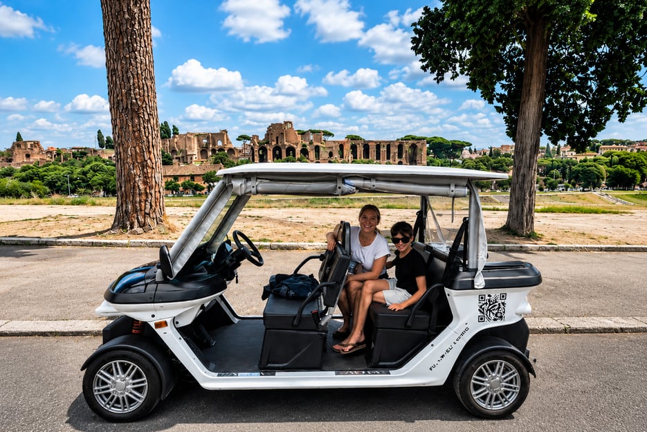 Rom: Private Golfcart-Tour mit handwerklichem Gelato