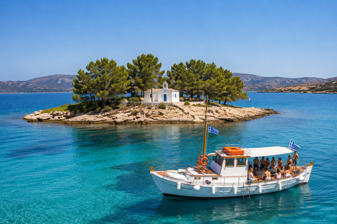 Paros: Naoussa Bay Cruise with Swim Stops and Sunset Option