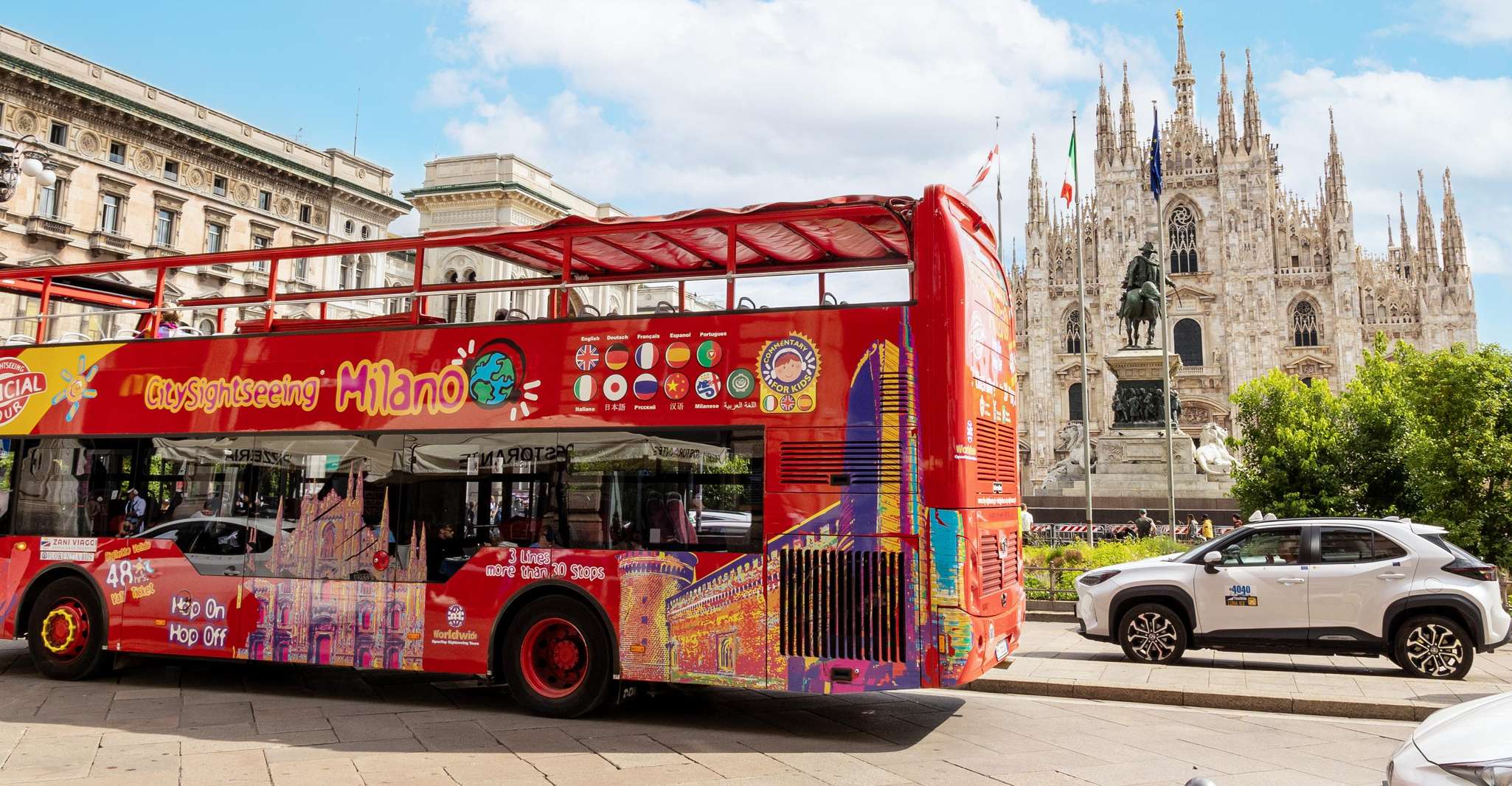 Milan: City Sightseeing Hop-On Hop-Off Bus with Audio Guide