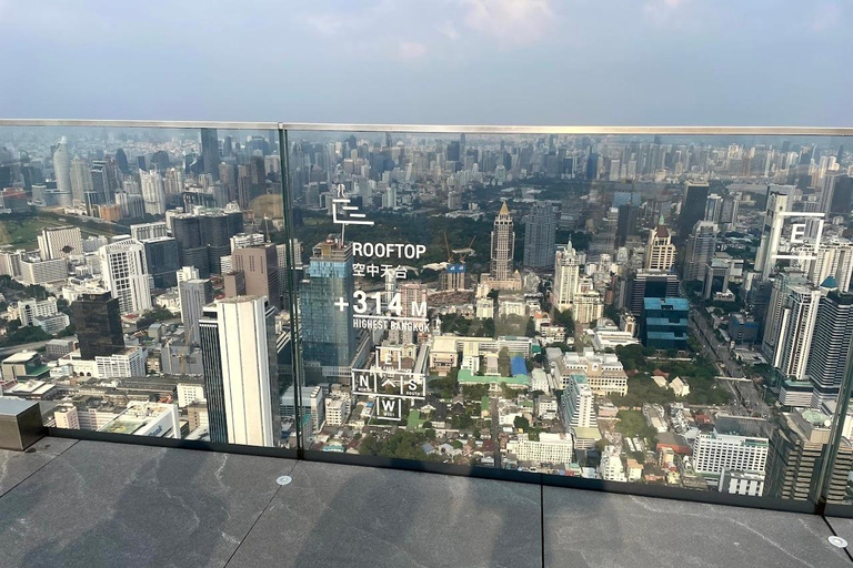 Bangkok: Mahanakhon Skywalk Sunset Ticket with Photo