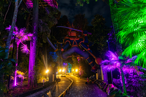 Phuket: Hanuman Luge Night Exclusive with Transfer or Dinner Luge 2 Rides + Dinner + Skywalk OR Luge Phone Head Mount