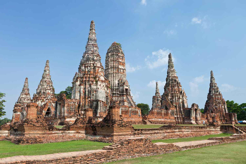 Banguecoque: Viagem de 1 dia a Ayutthaya com almoço e serviço de busca no hotel