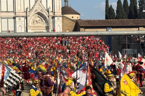 The Legendary Calcio Storico Fiorentino Experience Calcio Storico Fiorentino Semifinal Tour (TICKET INCLUDED)