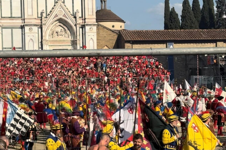 The Legendary Calcio Storico Fiorentino Experience Calcio Storico Fiorentino Semifinal Tour (TICKET INCLUDED)