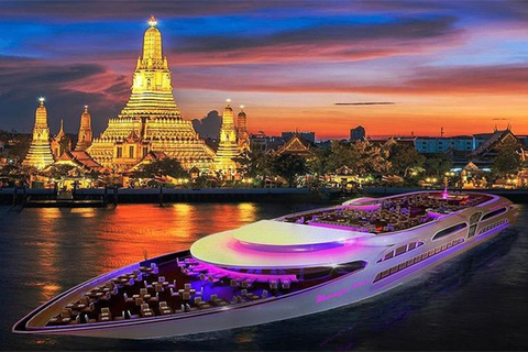 Bangkok : Dîner-croisière sur le fleuve Chao Phraya avec buffet