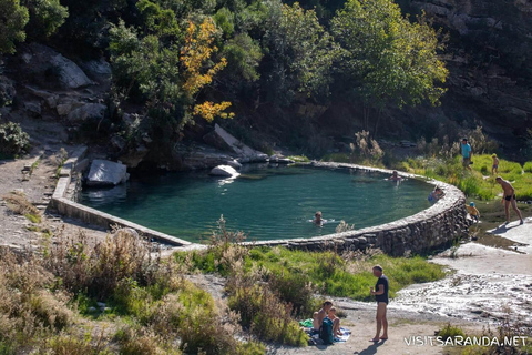 De Tirana/Durres/Golem : Thermes et canyon de PermetCircuit partagé au départ de Lalëz, Golem ou Durrës