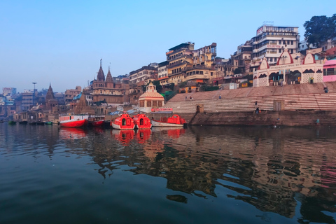 Tour en bateau au coucher du soleil, Ganga Arti, cuisine de rue, promenade dans le patrimoine