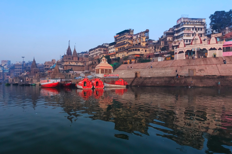 Tour en bateau au coucher du soleil, Ganga Arti, cuisine de rue, promenade dans le patrimoine