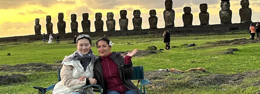 Lever de soleil à Tongariki : demi-journée privée