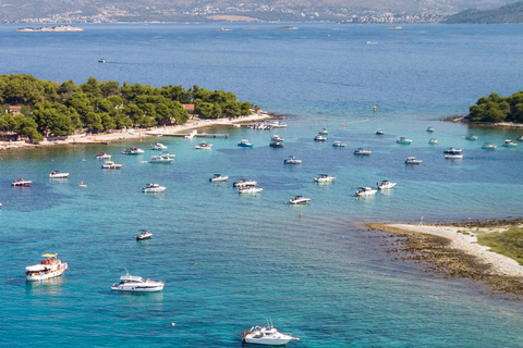 Trogir: 3 Islands, Blue Lagoon & Sandy Beach with Lunch Okrug Gornji: Blue Lagoon – 3 Island Tour with Lunch