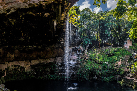 From Cancun: Chichen Itza, cenote, Valladolid, and Tequila Excursion with pickup in Cancun and buffet lunch