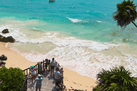 Z Cancun lub Puerto Morelos: jednodniowa wycieczka z przewodnikiem do TulumWycieczka dwujęzyczna w języku hiszpańskim i angielskim