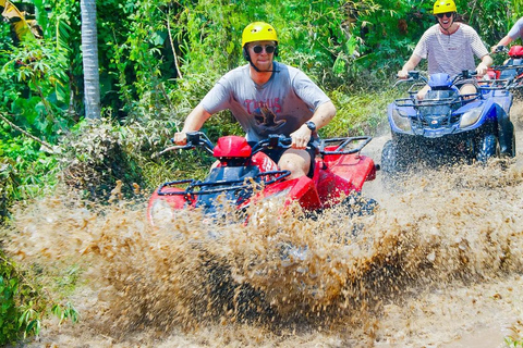 Ubud: ATV Quad Bike, Rafting, Tubing With Shuttle Hotel Rafting River Adventure & Single ATV meet In Meeting point