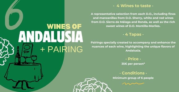 Tasting: "Wines of Andalusia" + Pairing
