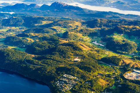 Os fiordes são mais bem vistos de cima!