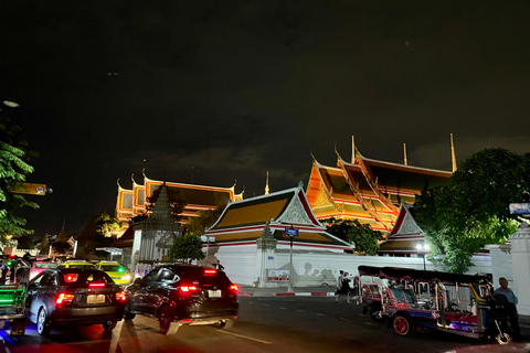 Bangkok: Highlight Tuk-Tuk, Canal Tour, Food Tour & Wat Arun