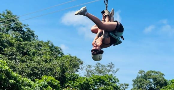 Largest zipline/Cave & Biausevu waterfall Discovery tour