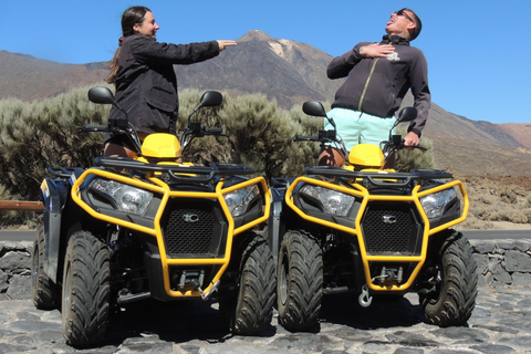 Tenerife: Quad Adventure to Mount Teide with Off-Road two person on 1 quad (double)