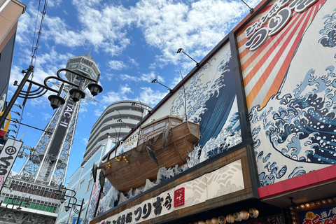 Osaka: Tour gastronomico Retro Shinsekai con piatti locali di stradaOsaka: Tour gastronomico a Shinsekai, 3 ore (cibo incluso)