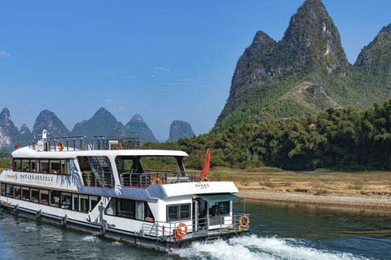 Guilin: Join a group Li river cruise biking west street tour