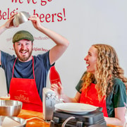 Brussels: Belgian Waffle Making Workshop with Beer Tasting