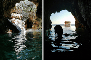 Krk: Sunset Cruise with Blue Cave Swim and Dolphin Spotting