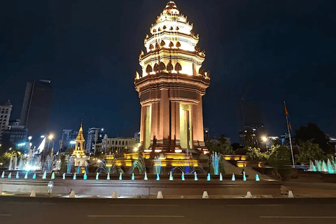 Phnom Penh: Mekong Sunset Cruise & City by Night Tour
