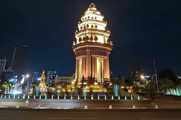 Phnom Penh: Mekong Sunset Cruise & City by Night Tour