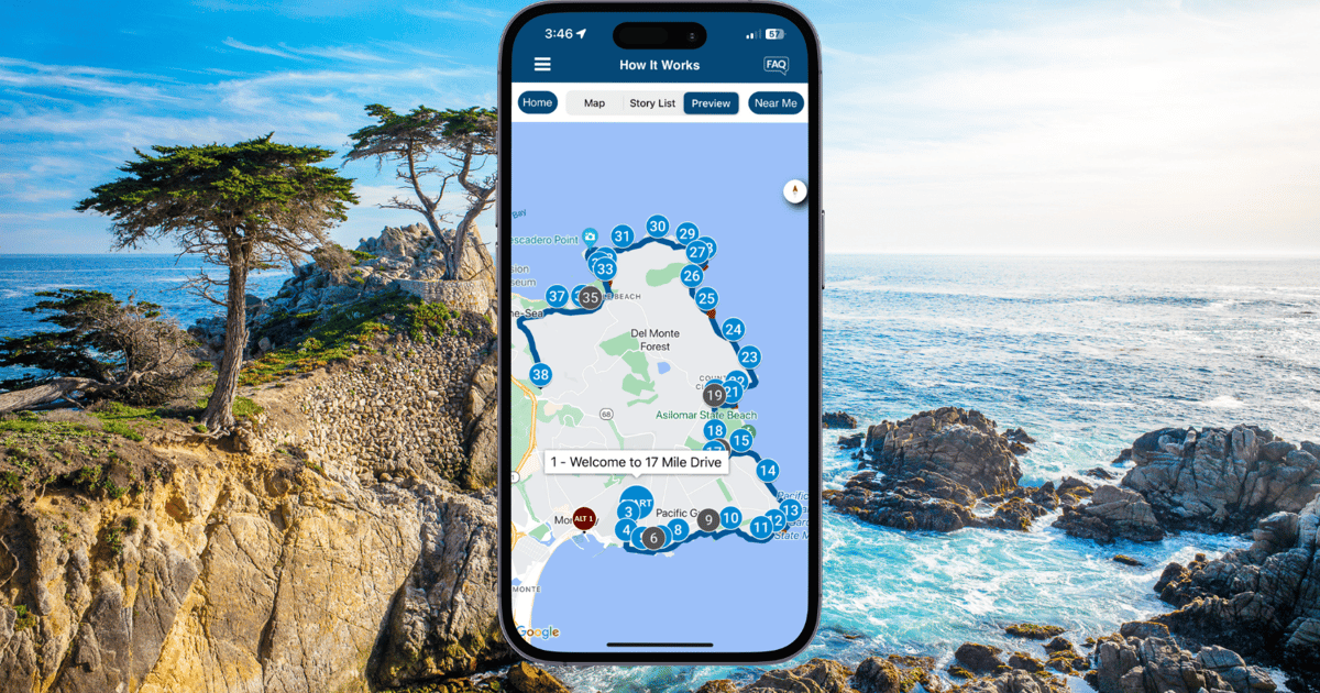 17MeilenAudiotour mit selbstgeführtem Fahren GetYourGuide