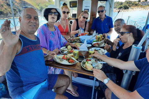 Rhodes : Excursion de pêche avec barbecue et baignade