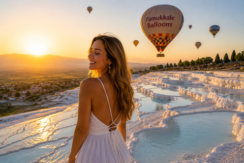 Antalya/Side: Pamukkale Hot Air Balloon Ride w/Lunch Balloon Watching