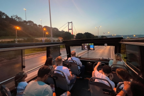 Istanbul : visite nocturne commentée en bus des deux continents