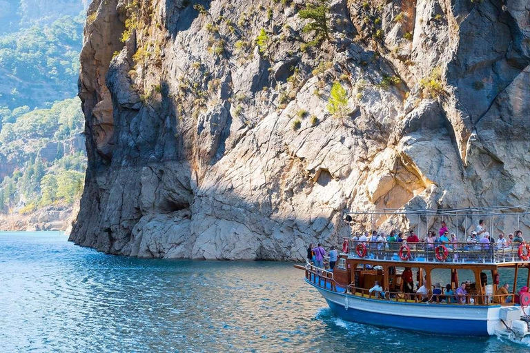Side: Green Canyon Boat Adventure with Swimming Stops Green Canyon Boat Cruise (Meeting Point)