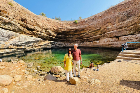 From Muscat: Guided Wadi Tiwi Hike, Romantic Cave & Sinkhole