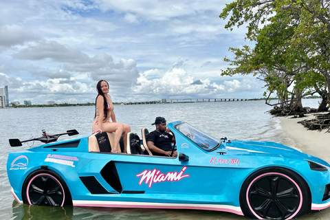 Adrenalina em Miami: Experiência particular única com JetCar1 adulto sem taxas de gás e de marina