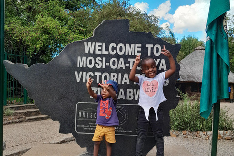 Victoria Falls: Falls tour, Sunset cruise & game drive