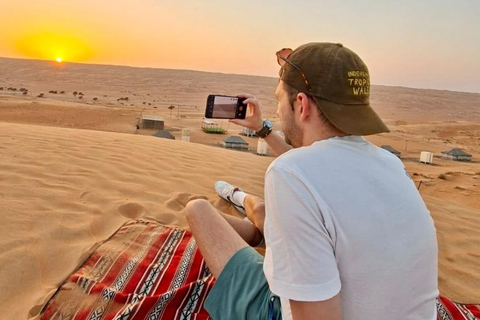 From Muscat: Shared Wadi Bani Khalid & Desert Sunset