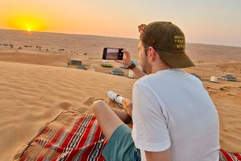 From Muscat: Shared Wadi Bani Khalid & Desert Sunset