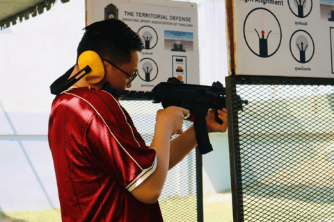 Bangkok: Shooting Range Experience with a Professional Coach Option D: 9mm*13rounds+.45*12rounds+MP5 9mm*25rounds