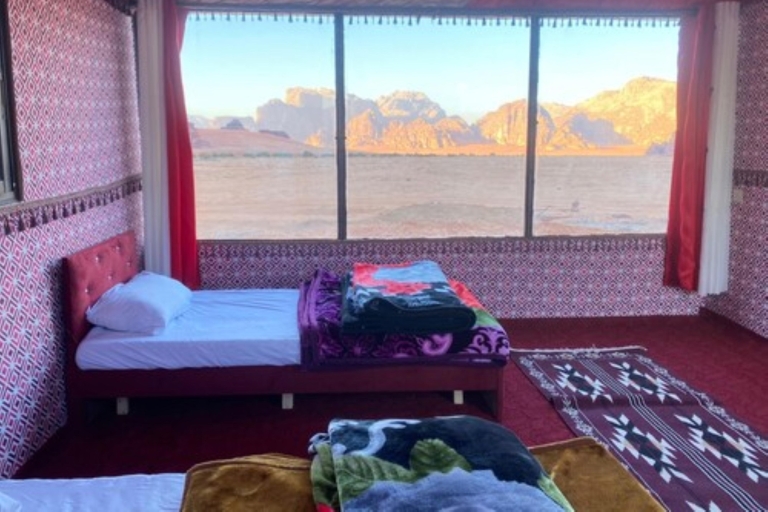 Full Day Jeep Tour + Overnight & Dinner in Bedouin Camp Tour + Camp