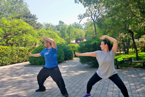 Clase experimental de Kung Fu chino en PekínClase de Kung Fu