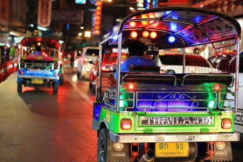 Bangkok: TUK TUK Tour Nattliv Privat med upphämtning från hotell