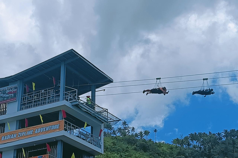 Cebu: Oslob Walhaie, Canyoneering und Ziplining Tour