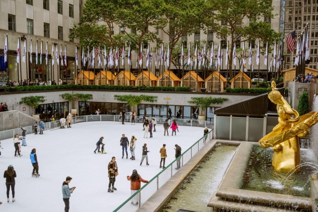 Visit NYC Ice Skating at Rockefeller Center with Skate Rental in New York City
