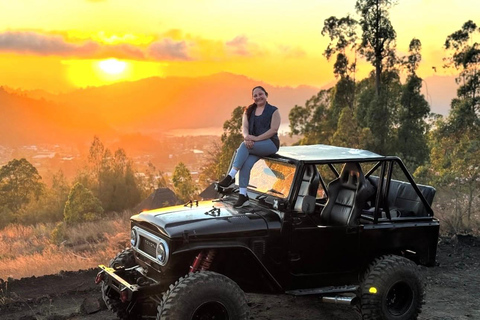 Mount Batur Jeep Sunrise with Breakfast & Photographer Jeep Sunrise + Black Lava Volcano