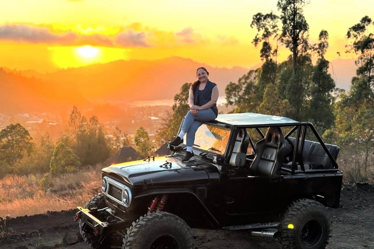 Mount Batur Jeep Sunrise with Breakfast & Photographer Jeep Sunrise + Black Lava Volcano
