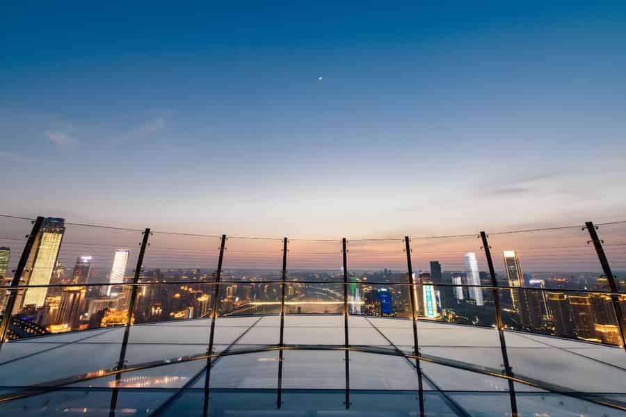 Chongqing: Ticket für den Exploration Skywalk in Raffles City. Foto: GetYourGuide