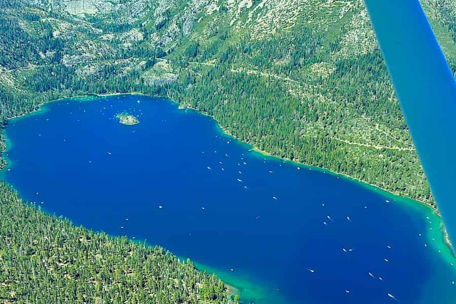 Unser Rundflug über Emerald Bay und Lake Tahoe. Foto: GetYourGuide Unser Rundflug über Emerald Bay und Lake Tahoe. Foto: GetYourGuide