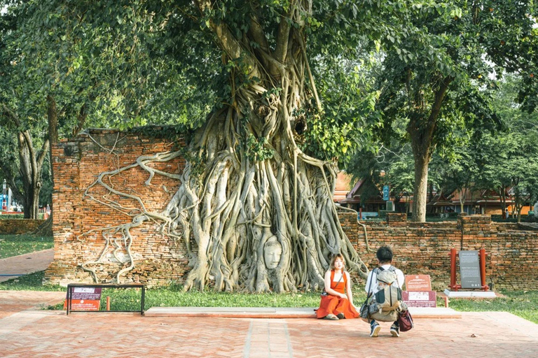 Bangkok: Ayutthaya Temples Day Trip with Sunset Cruise